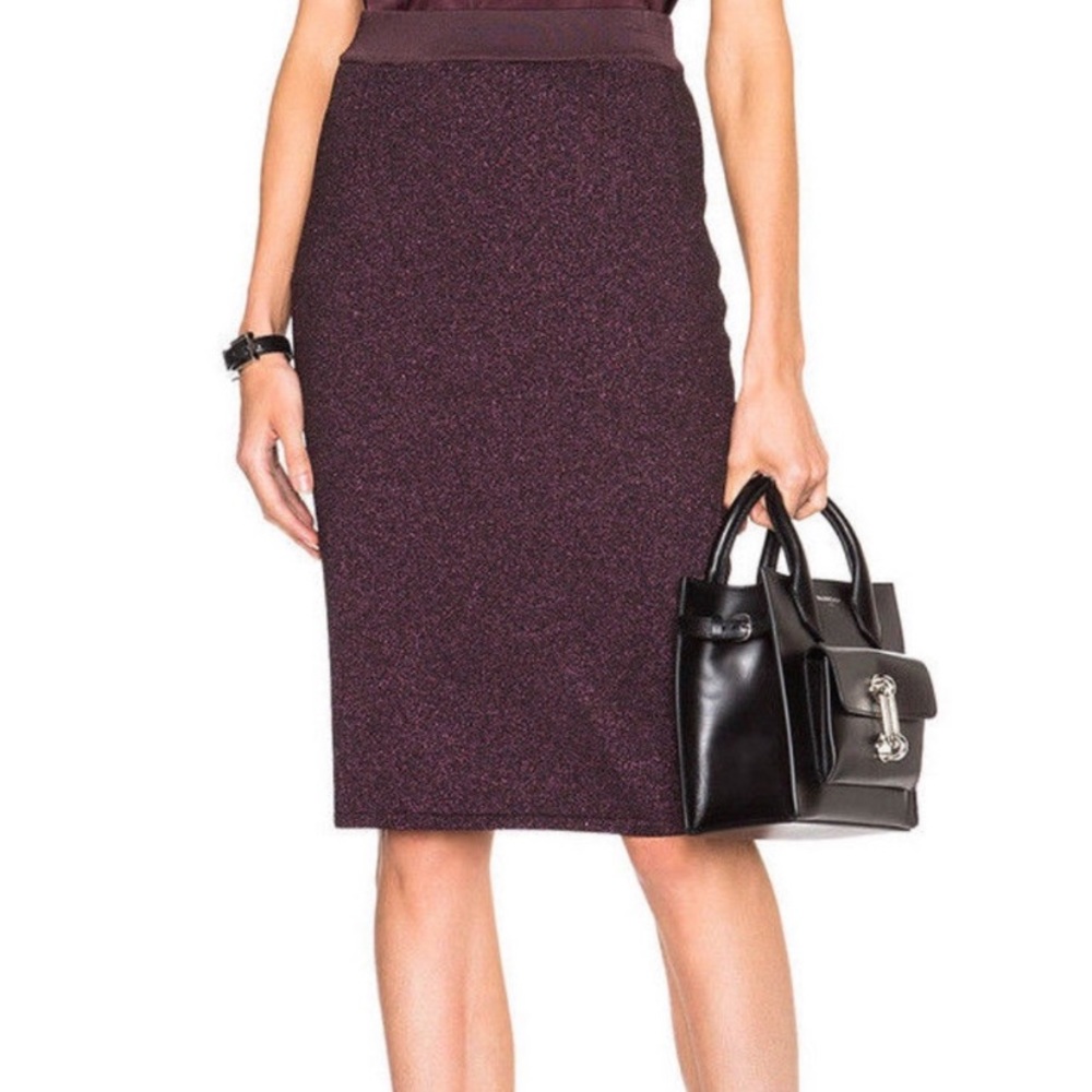 Rag & Bone••Marie Lurex metallic pencil skirt